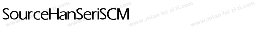 SourceHanSeriSC Medium字体转换